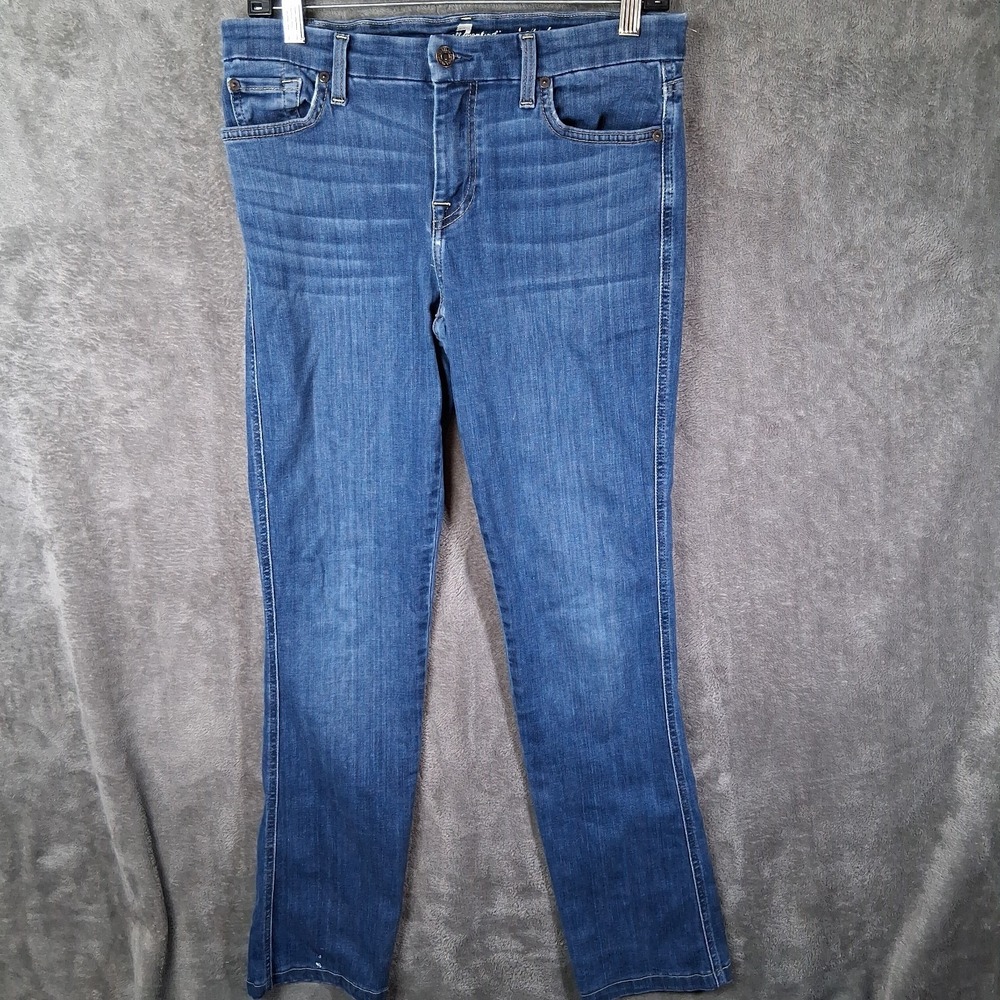 7 For All Mankind A Pocket Jeans‎ Women's Size 30 Blue Modified Straight
